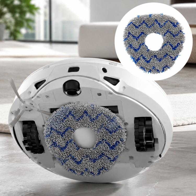 For Narwal J1 / J2 Robot Vacuum Cleaner Replacement Parts, Dual Magnetic Filters, White Full-Fiber Mop Pad, Grey Full-Fiber Mop Pad, Blue Striped Mop Pad, White Striped Mop Pad, 6pcs Combo | PartsWorld