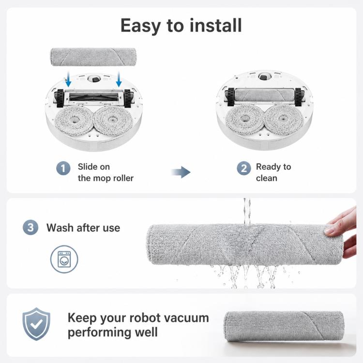 For Narwal Xiaoyao 002 / 002 Max Robot Vacuum Cleaner Replacement Parts, Track Mop Pad, Main Brush, Dual Side Brush for 002, Side Brush for 002 Max, Dual Filter, Auto Refill and Drain Version Dust Bag, Base Station Version Dust Bag – Side Brush for 002 Max | PartsWorld