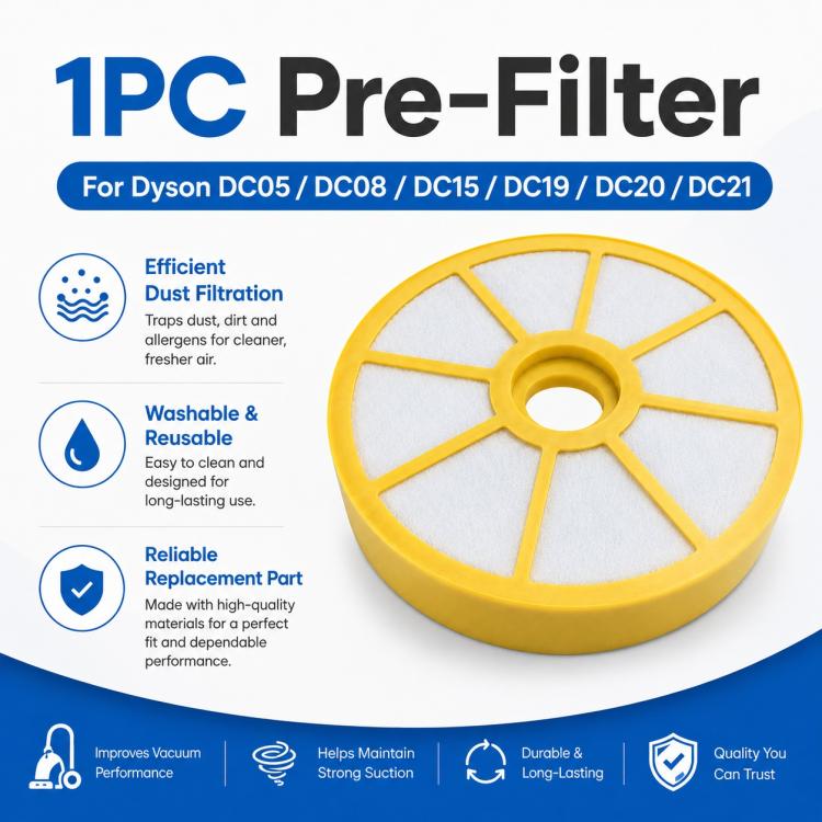 For Dyson DC21 / DC20 / DC19 / DC15 Vacuum Cleaner Replacement Parts, Pre-Filter, Pre-Filter and Air Outlet Filter | PartsWorld