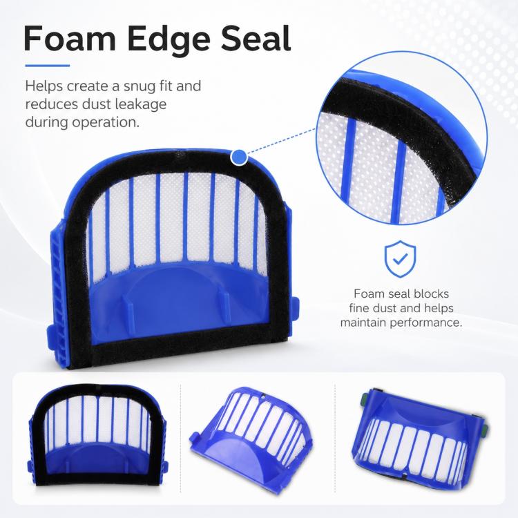 For iRobot 6 Series Robot Vacuum Cleaner Replacement Parts, For iRobot 6 Series Single Filter | PartsWorld