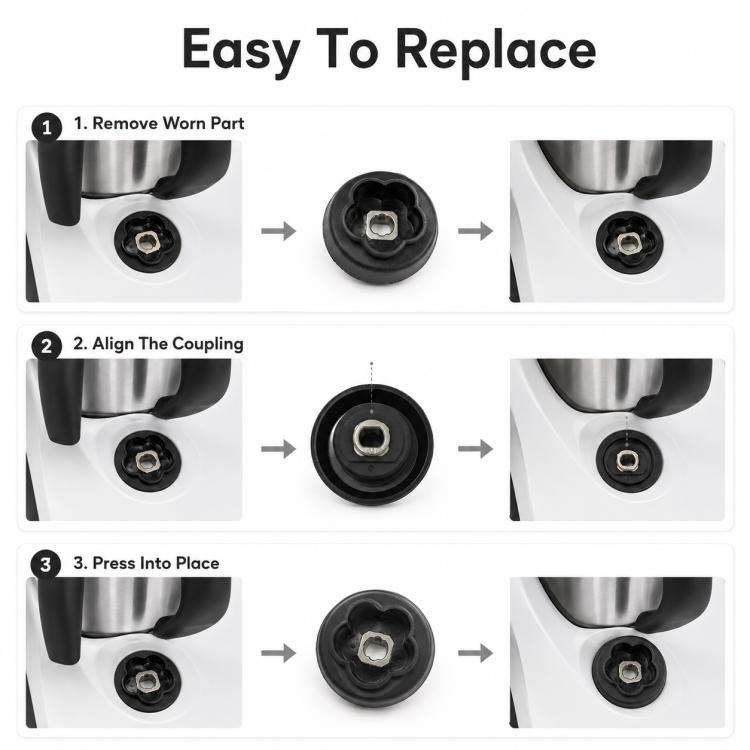 For Monsieur Cuisine Connect Food Processor Blade Motor Coupling Replacement Parts, 5 Gears, 7 Gears, 12 Gears | PartsWorld