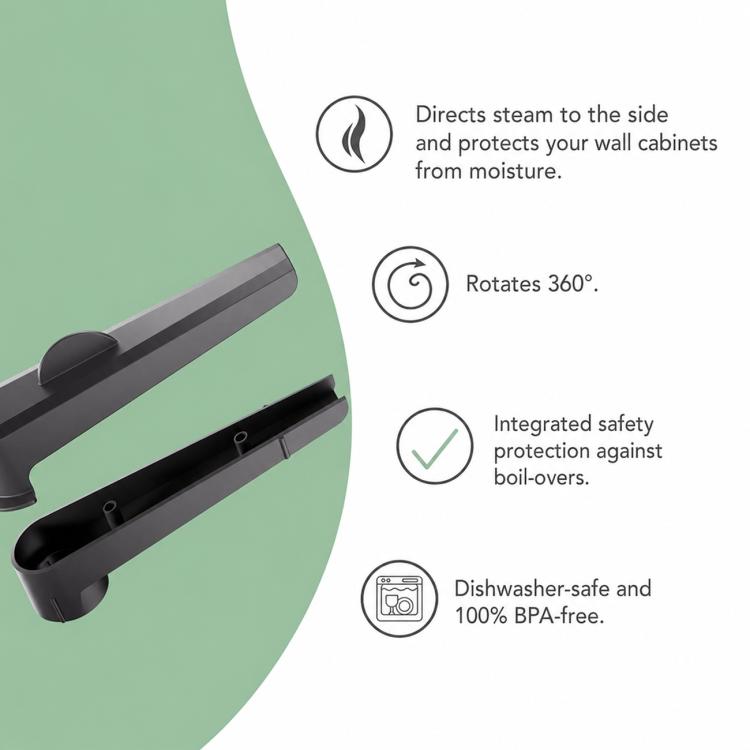 Rotatable Steam Transfer Handle for Thermomix TM7