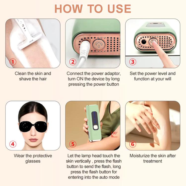 AI09 IPL Electric Hair Removal Device, EU Plug, US Plug, UK Plug | PartsWorld