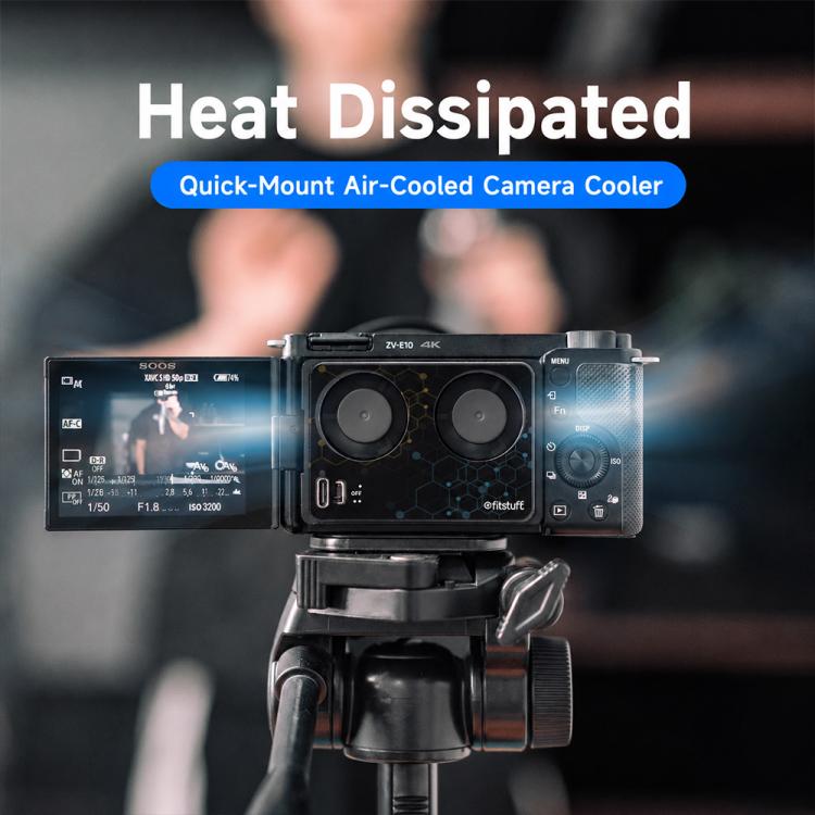 Replacement Camera Cooling Fan for Sony A7M4 / ZVE1 / A6700 / A7C2, ZV-E10 / ZV1 / A7C / FX3, Canon 70D / R6 / R6 Mark II / R7, Fuji X-T4 / X-S10