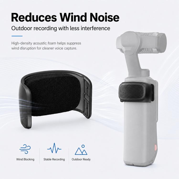 Compatible Microphone Wind Muff Noise Reduction Windshield Cover, For Insta360 Luna Ultra