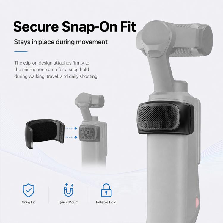 Compatible Microphone Wind Muff Noise Reduction Windshield Cover, For Insta360 Luna Ultra