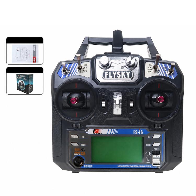 FlySky 2.4GHz 6CH Radio System Two-Way RC Transmitter Controller