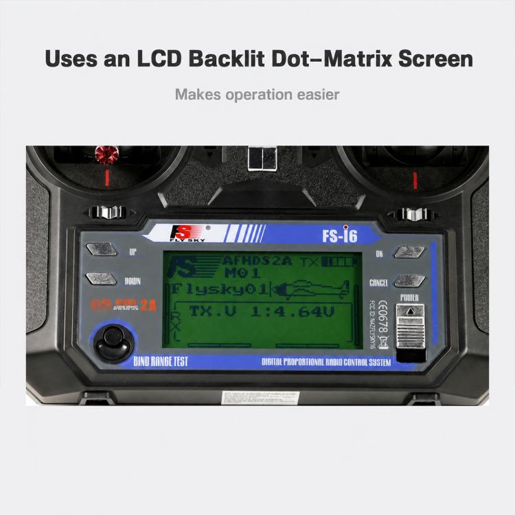 FlySky 2.4GHz 6CH Radio System Two-Way RC Transmitter Controller