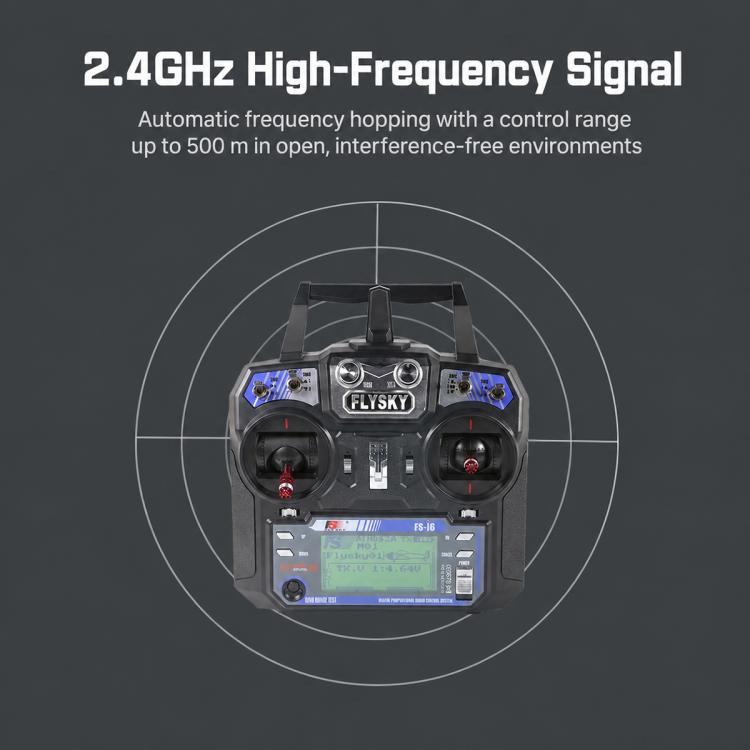 FlySky 2.4GHz 6CH Radio System Two-Way RC Transmitter Controller