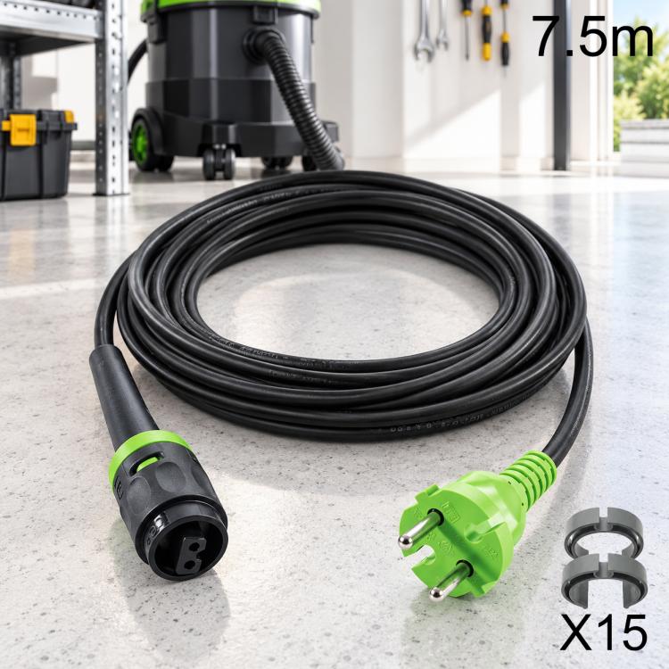 Replacement 230V EU-Plug Power Cord for Festool CT15 E-Set / CTL MIDI / CTL 26E / CTL 36E