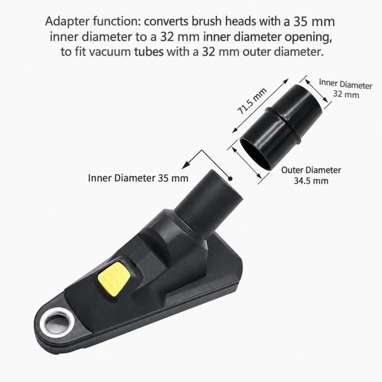 32/35mm Dust Collection Hood with Adapter Set Options for Compatible Vacuums