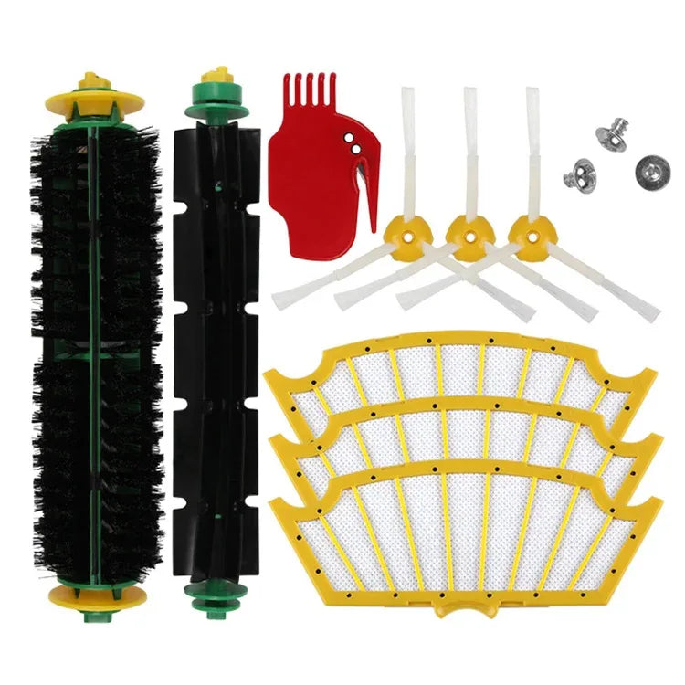 Kit for iRobot Roomba 500 Series – Rubber Brush Set, Side Brushes, Filters & Cleaning Tool product image