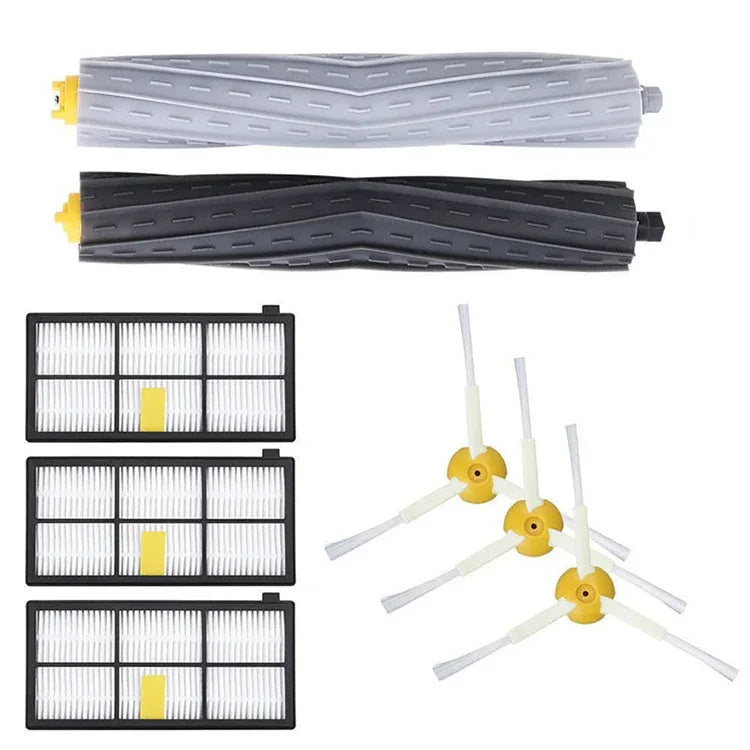 Side Brush Set for iRobot Roomba 800, 870, 880, 960 & 980 – Rubber & PP Composite, Corner & Edge Cleaning product image