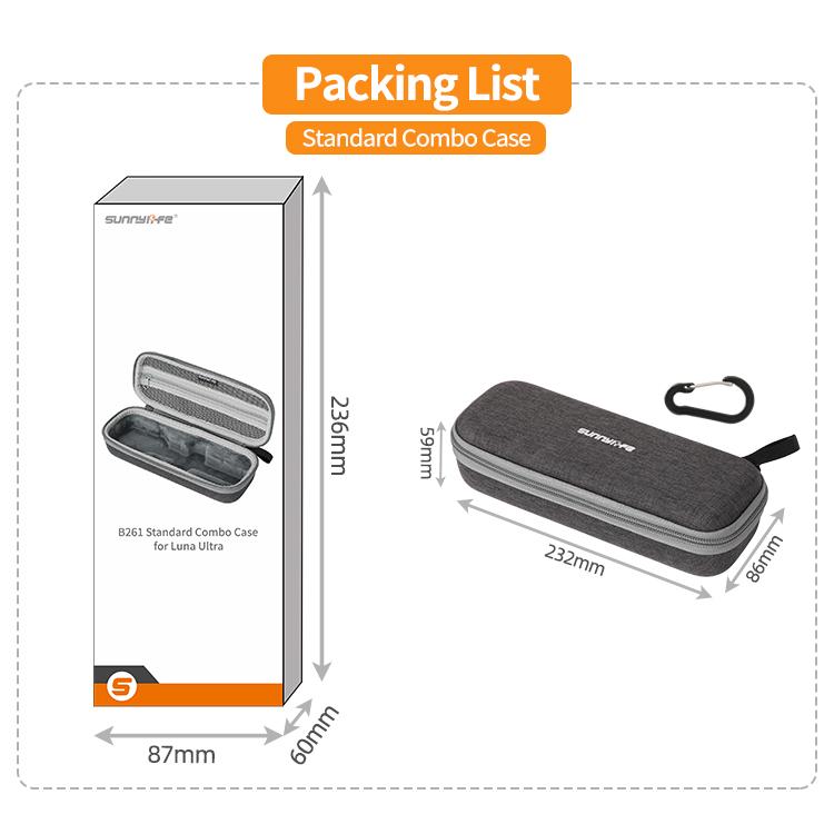 For Insta360 Luna Ultra Sunnylife Mini Carrying Case Handbag Standard Combo Bag, LU-B261 | PartsWorld