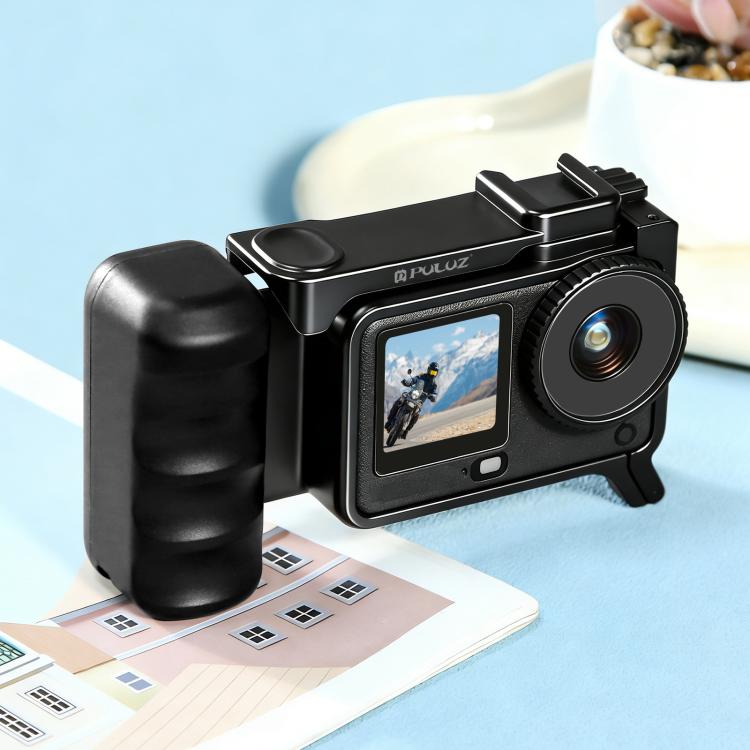 PULUZ Street Photography Handle for DJI Osmo Action 6 – Ergonomic Grip Cage with Cold Shoe