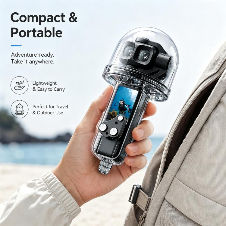 For DJI Osmo Pocket 4P PULUZ 50m Underwater Waterproof Housing Diving Cover, For DJI Osmo Pocket 4P | PartsWorld