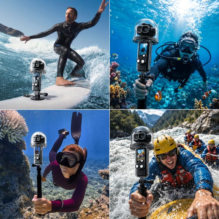 For DJI Osmo Pocket 4P PULUZ 50m Underwater Waterproof Housing Diving Cover, For DJI Osmo Pocket 4P | PartsWorld