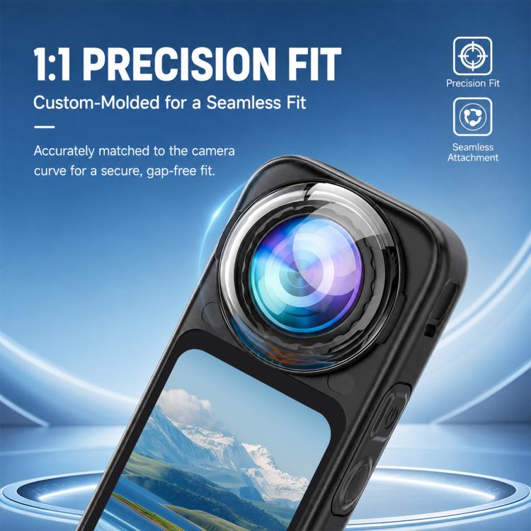 Compatible For Insta360 X6 2 PCS/Pack PULUZ Rotation Lock PC Lens Guard Protective Cover
