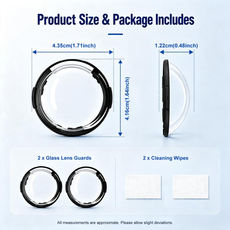 Compatible For Insta360 X6 2 PCS/Pack PULUZ Rotation Lock PC Lens Guard Protective Cover