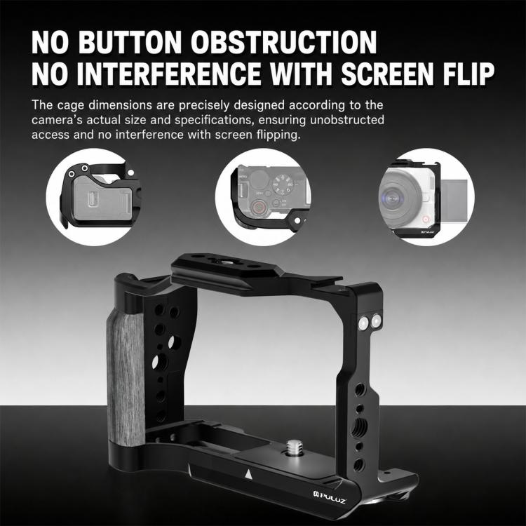 Compatible For Canon EOS R50 V PULUZ Live Streaming Camera Cage Expansion Mount Frame, For Canon EOS R50 V