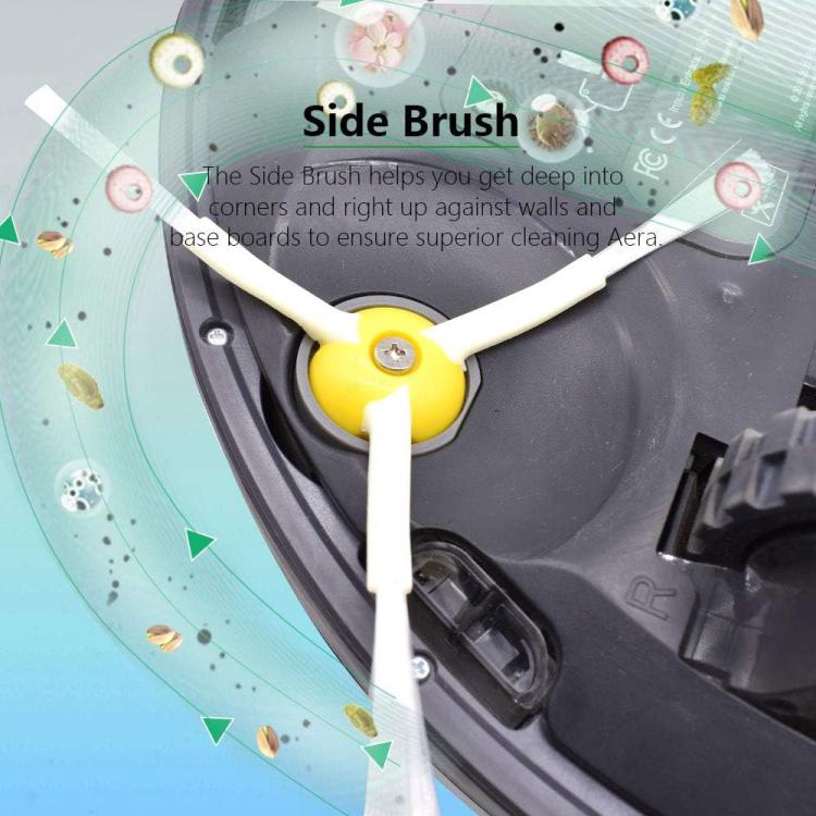 6pcs Sweeper Triangle Side Brush for iRobot Roomba 800 / 900 Series