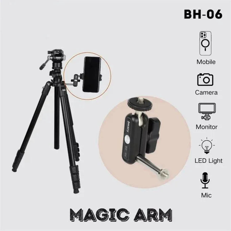 Jmary BH-06 Dual Ball Heads Magic Arm – Aluminum Alloy DSLR Camera Extension Bracket product image