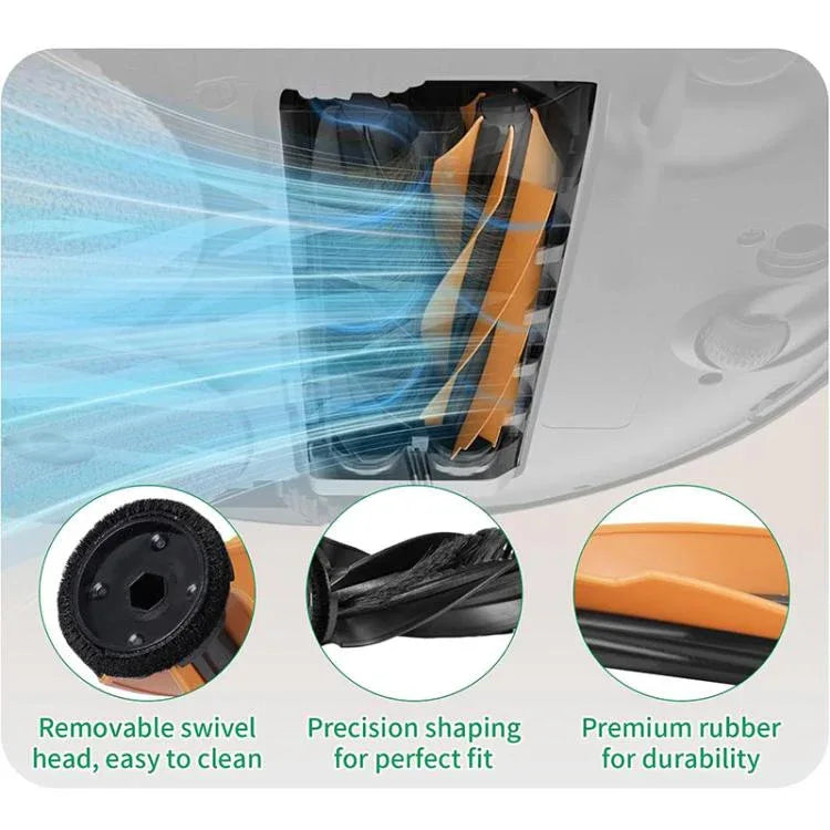 Rubber Main Roller Brush for Dreame X50 Ultra / L50 Ultra / L40s Ultra & Mova V50 Ultra – Tangle-Free product image