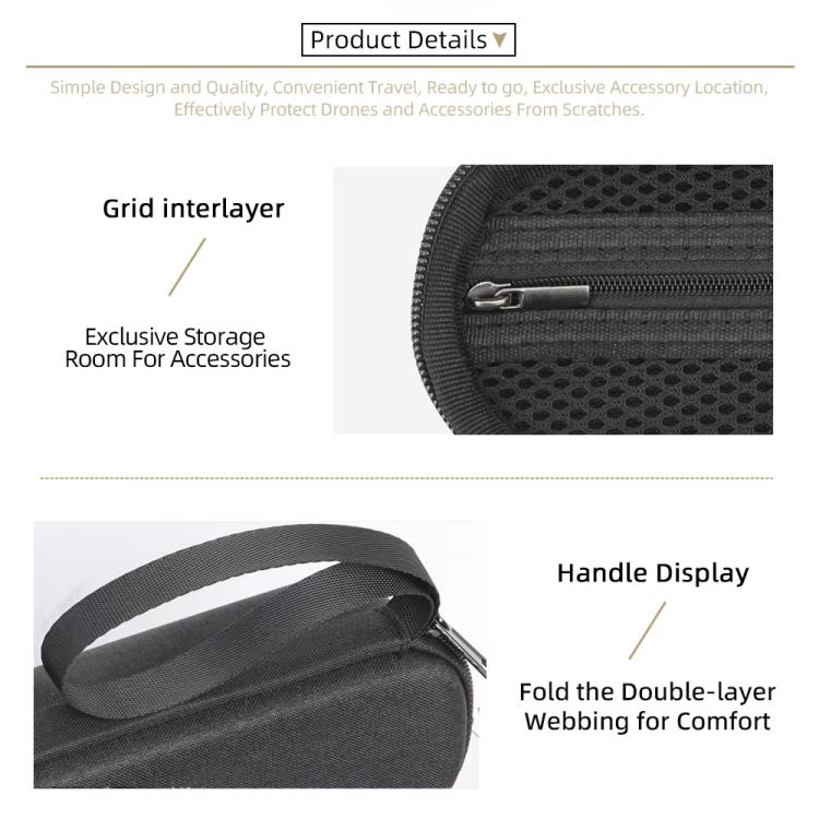 Portable Carrying Bag Anti-scratch Hard Protective Shell, For DJI Osmo Pocket 4 | PartsWorld