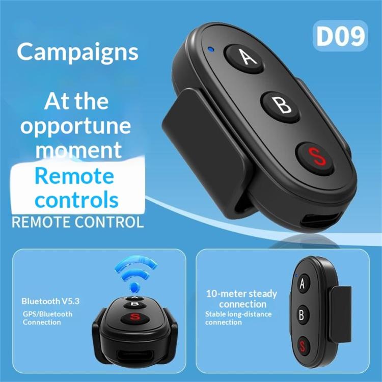 D09 3-Button BT Remote Control For DJI, Insta360, GoPro And Other Action Cameras, Smartphones | PartsWorld