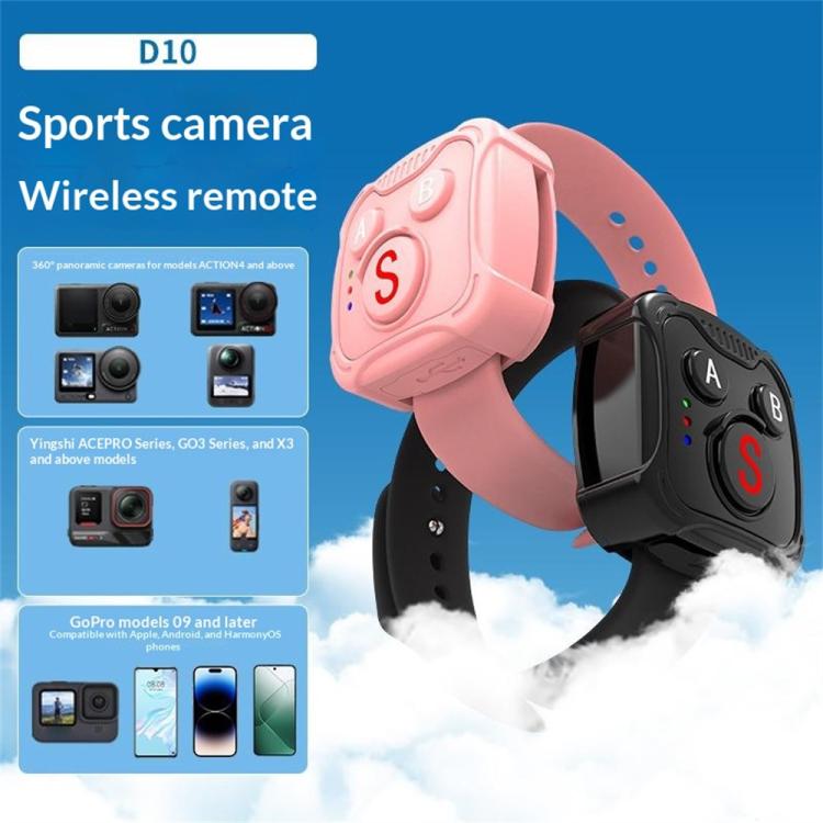 D10 Wireless Controller BT Remote Control For DJI Action, GoPro, Insta360 Action Cameras | PartsWorld
