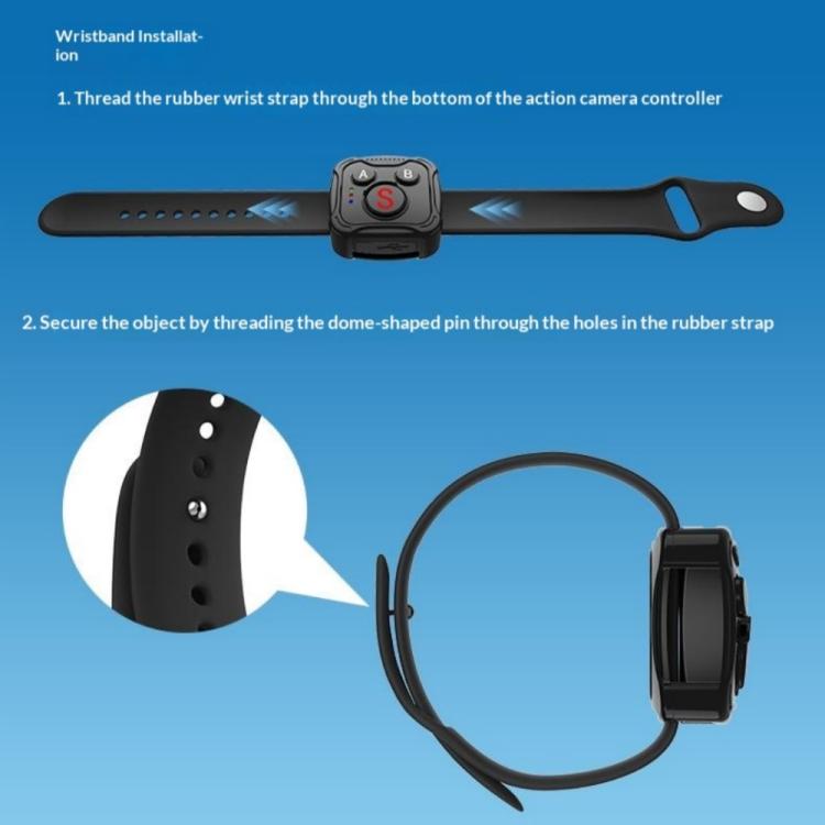 D10 Wireless Controller BT Remote Control For DJI Action, GoPro, Insta360 Action Cameras | PartsWorld