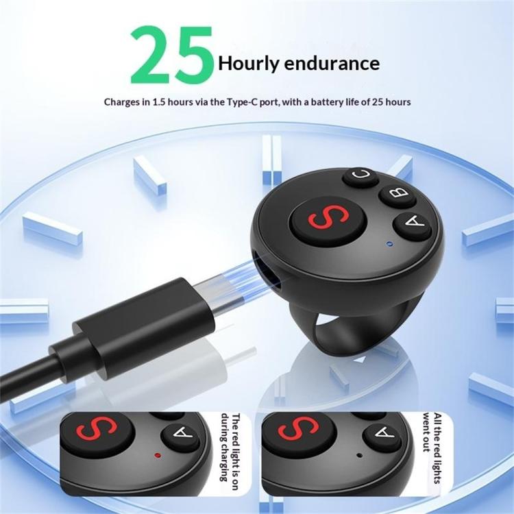 D11 BT Remote Control Ring Wearable Action Camera Controller For DJI Action, GoPro, Insta360 Action Cameras | PartsWorld