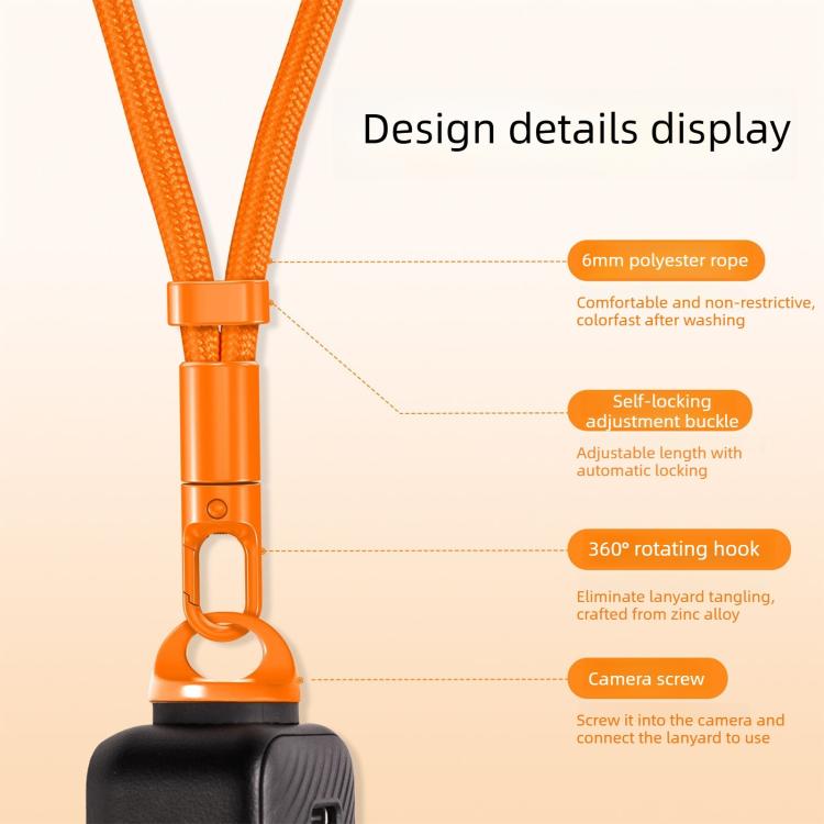 Anti-Loss Self-Locking Adjustable Camera Wrist Lanyard, For Insta360 Luna Ultra | PartsWorld