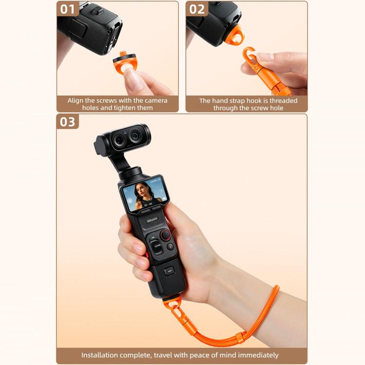 Anti-Loss Self-Locking Adjustable Camera Wrist Lanyard, For Insta360 Luna Ultra | PartsWorld
