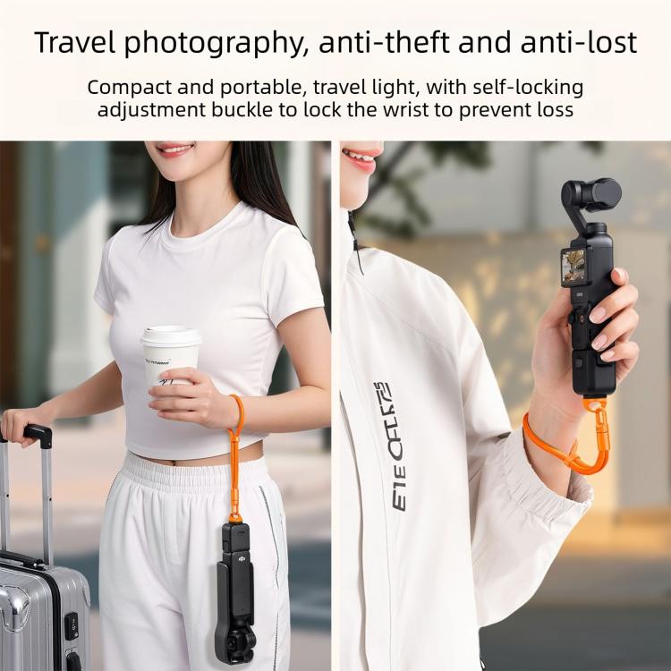Anti-Loss Self-Locking Adjustable Camera Wrist Lanyard, For Insta360 Luna Ultra | PartsWorld