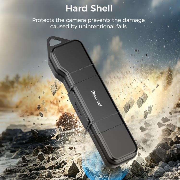 Compatible Desiontal Hard Shell Storage Box with Filter Slot & SD Card Slot, For DJI Osmo Pocket 4 / 3