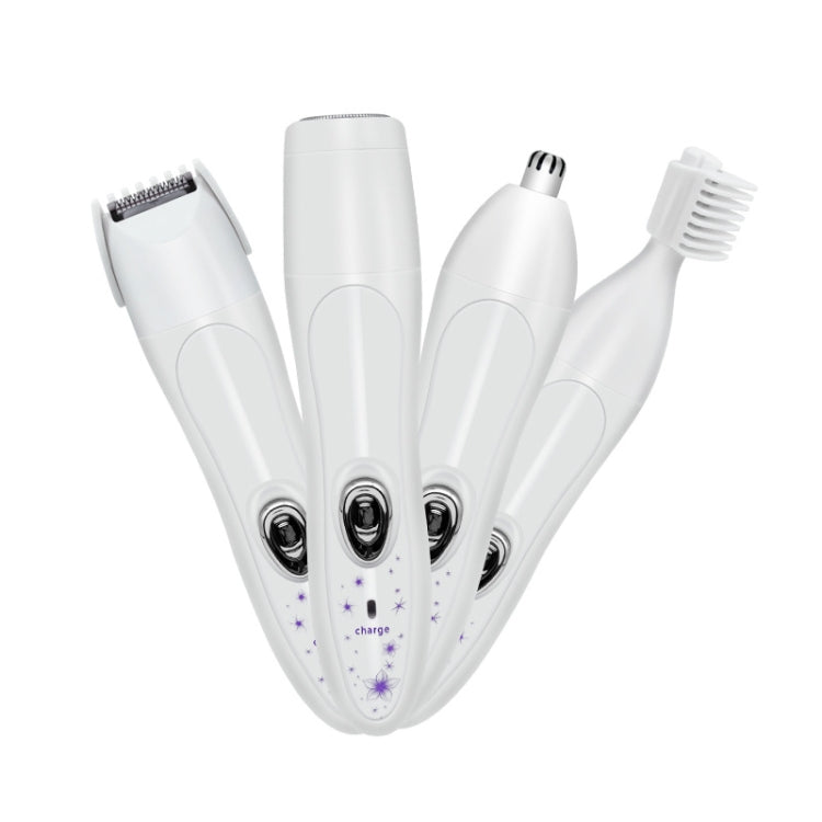 Electric 4 In 1 Epilator Ladies Household Multi-Function Water Washing Shaver - Charging time: about 8 hours