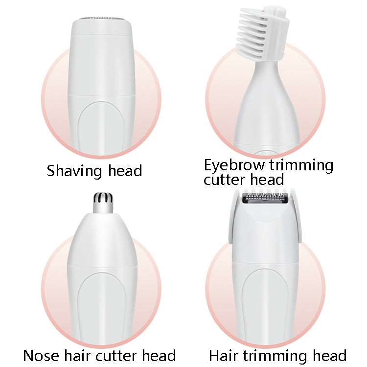 Electric 4 In 1 Epilator Ladies Household Multi-Function Water Washing Shaver - Charging time: about 8 hours