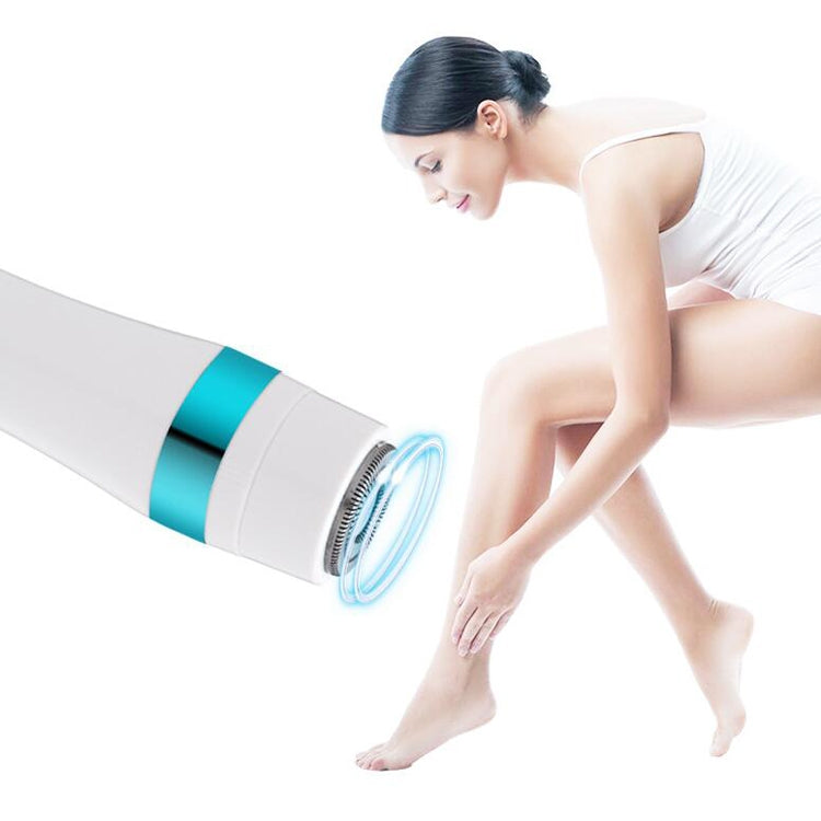 4 In 1 Electric Shaver Home Eyebrow Knife Massage Import Cleansing Instrument - Power supply: 1 AA battery (not