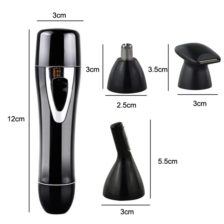 BZ-3563B 4 In 1 USB Shaver Nose Hair Trimmer - Washable, wet and dry