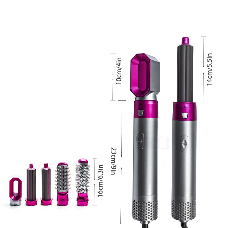 5-in-1 Hot-air Comb Automatic Straightening Dual-purpose Hair Dryer - High speed motor