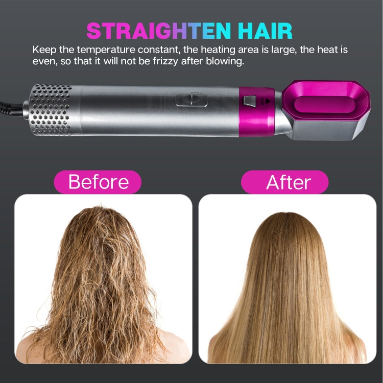 5-in-1 Hot-air Comb Automatic Straightening Dual-purpose Hair Dryer - High speed motor