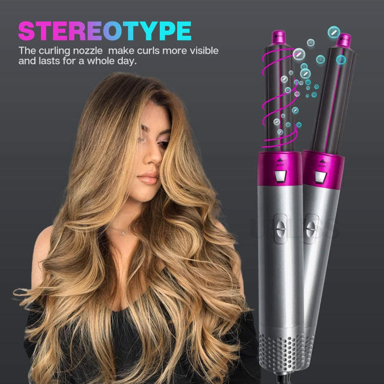 5-in-1 Hot-air Comb Automatic Straightening Dual-purpose Hair Dryer - High speed motor
