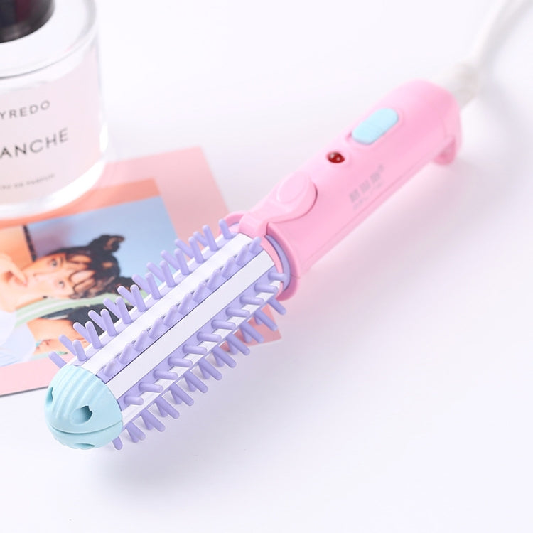 20W 2 in 1 Ceramic Glaze Mini Curler Comb - Voltage: 110-220V
