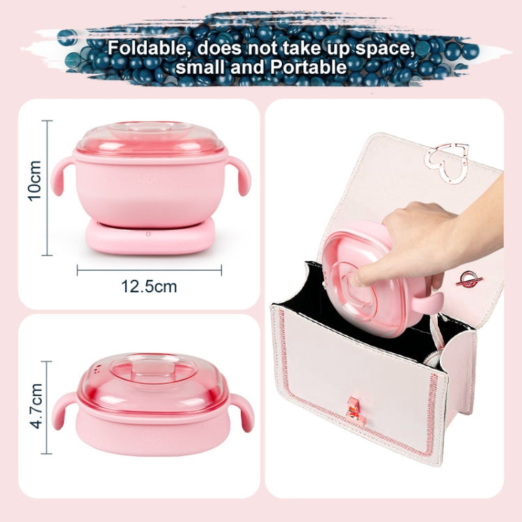 100W 400ML Wax Heater Foldable Silicone Hair Removal Wax Machine - Suitable for hair removal on face