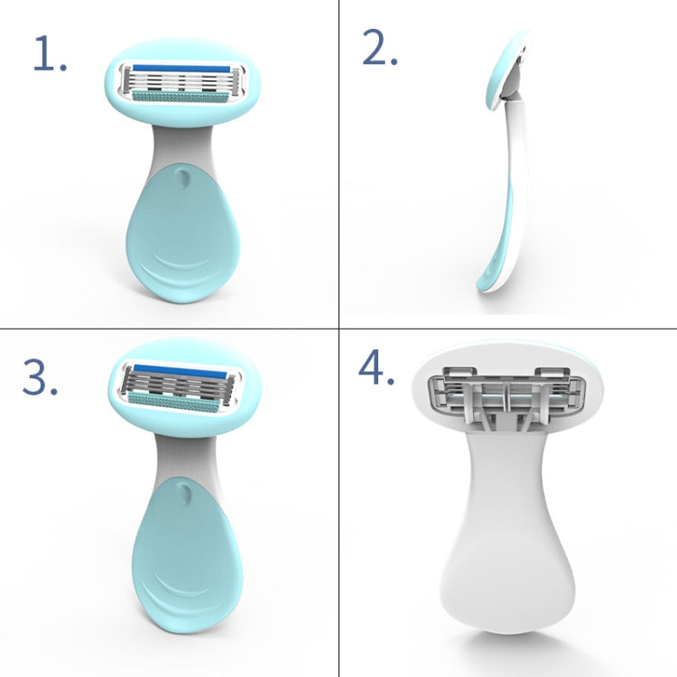 D940L Hair Removal Instrument Matching Female Manual Shaving Knife - Specification: 1 tool rest +1 tool