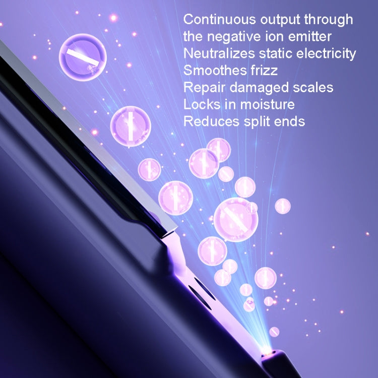 Negative Ion Straightening Curling Hair Wet and Dry Clipper Anti Hot Curling Iron - Rated power: 30W