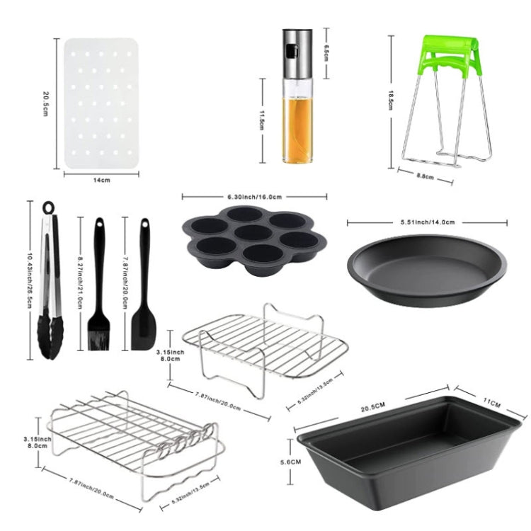 Foodi 8-Quart 11-in-1 Air Fryer Set Combo, For Ninja DZ201 / DZ401