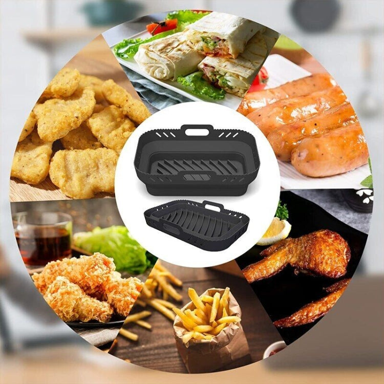 Air Fryer Silicone Mat Foldable Reusable Basket Tray, For Ninja DZ201