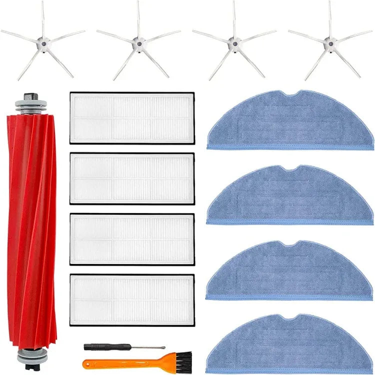 For Roborock S7 / S7+ / T7S / T7S Plus Kit – Roller Brush, Filters, Side Brushes & Mop Pads (15-in-1) product image